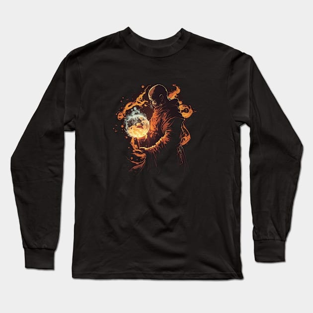 monk Long Sleeve T-Shirt by Trontee